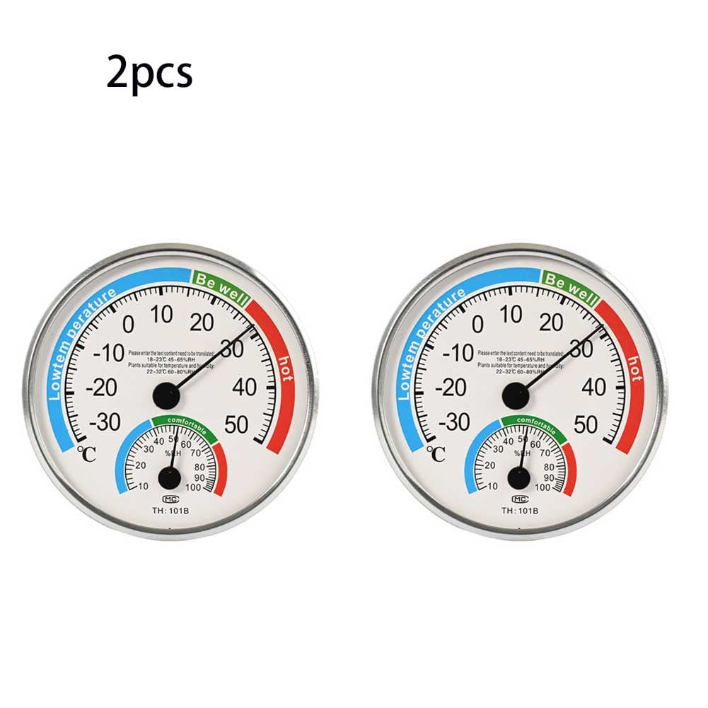 HGYCPP Indoor Outdoor Thermometer Hygrometer 2 in 1 Temperature Humidity  Gauge Analog