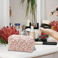 thumbnail image 2 of Travel Floral Cosmetic Bag Small Quilted Storage Pouch Portable Organizer For Makeup, 2 of 5