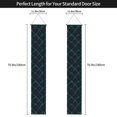 thumbnail image 2 of A Pair Of Decorative Banners 70.9×11.8in Can Be Reused And Easily Installed For Indoor Or Outdoor Or Anywhere Argyle Plaid Darkturquoise_2, 2 of 7