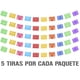 thumbnail image 1 of Papel Picado Religioso Santa Cruz | Guirnaldas | Enramado | 5 tiras de 5 metros | diseño religioso multicolor con colores vibrantes | decoración de papel picado (Plastico) 3 de mayo, 1 of 6