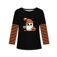 thumbnail image 5 of Drmagiyhm Girls Long Sleeve Shirts Size 10-12 Cute Halloween Floral Print T-Shirt Casual Holidays Stylish Crewneck Shirts Kids Graphic Tops 11-12 Years Dark Gray, 5 of 5