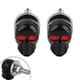 thumbnail image 1 of 2 uds calavera marco para matrícula pernos tornillos tapa de sujeción motocicleta coche camión Auto, 1 of 5