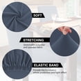 thumbnail image 4 of PiccoCasa Dinning Room Hotel Stretch Chair Cover Removable Slipcover Steel Blue, 4 of 8