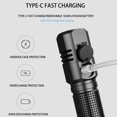 thumbnail image 1 of Traveling High Brightness Mini Flashlight Backpacking Waterproof Hand Hand Torch Night Torch 3 Modes Rechargeable Light Lamp Outdoor Equipment, 1 of 9