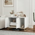 thumbnail image 2 of PawHut Cat Litter Box Enclosure, Hidden Litter Box Furniture with Tall Legs, 2 of 10