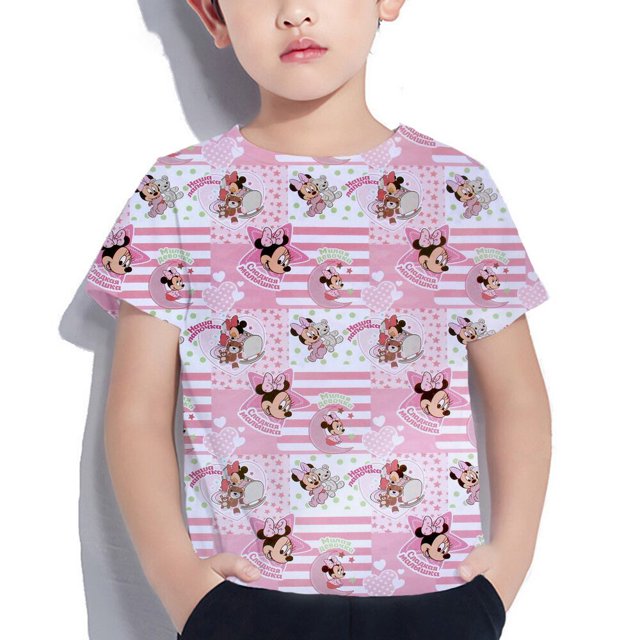 Serie de Disney Mickey Mickey Mouse ropa animada camiseta adecuada para niños y niñas casual 2022 verano ropa para niños 110 heqiyong CONDUJO