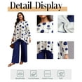 thumbnail image 4 of Cuteduck Women Plus Size 2 Piece Outfit Set Long Sleeve Pullover Pajama Sets Wide Leg Pants Fall Loungewear 1X-4X, 4 of 7