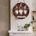 thumbnail image 7 of hiryomu Christmas Hanging Sign Decoration Gnome Front Door Wreath Farmhouse Wooden Welcome Sign for Wall Porch Decor, 7 of 7