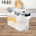thumbnail image 6 of Refrigerator Cold Kettle with Faucet, Beverage Dispenser Drink Container, Clear Portable Water Jug, Cold Water Pitcher for Fridge Bar Daily Use 3.5L, 6 of 8