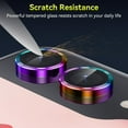 thumbnail image 4 of ELEHOLD for Samsung Galaxy Z Flip 5 Camera Lens Protector, 9H Tempered Glass Camera Cover Metal Individual Ring for Samsung Galaxy Z Flip 5 5G 2023, Multicolour, 4 of 6
