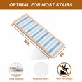 thumbnail image 5 of Abstract Blue Stripes Stair Treads Non Slip for Steps Rustic Watercolor Denim Striped Classic 15 Pcs Reusable Adhesive Stair Runner Mats for Dogs Elders Carpet Treads Rugs for Staircase 8x30 In, 5 of 9