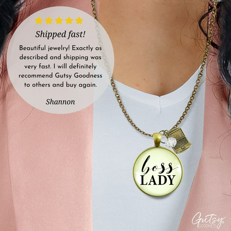 Boss lady best sale necklace