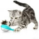 thumbnail image 1 of Juguete dental para gatos, juguete de silicona para morder molares, cepillo de dientes con hierba gatera para gatitos, juguete interactivo con forma de pez, higiene dental para gatos (azul), 1 of 5