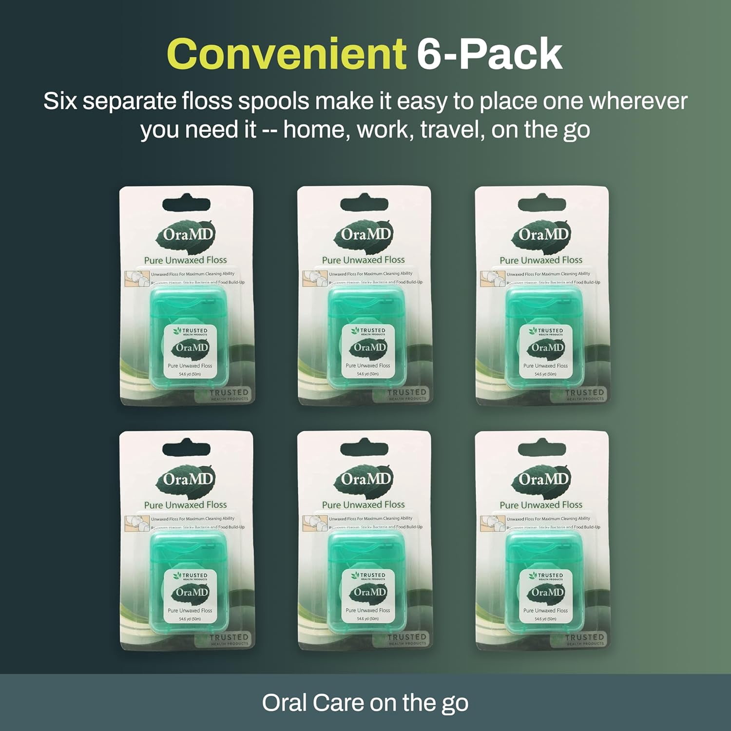 OraMD Pure Unwaxed Dental Floss