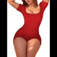 thumbnail image 2 of Cortos para Mujer, de Entrenamiento de una Pieza, Trajes de Yoga, Moda de Verano, Ropa de Vacaciones 2025 Rojo XL, 2 of 6
