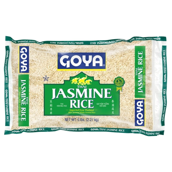 GOYA Thai Jasmine Rice, 5 lb Bag, Fat-Free, Low Sodium, Gluten Free