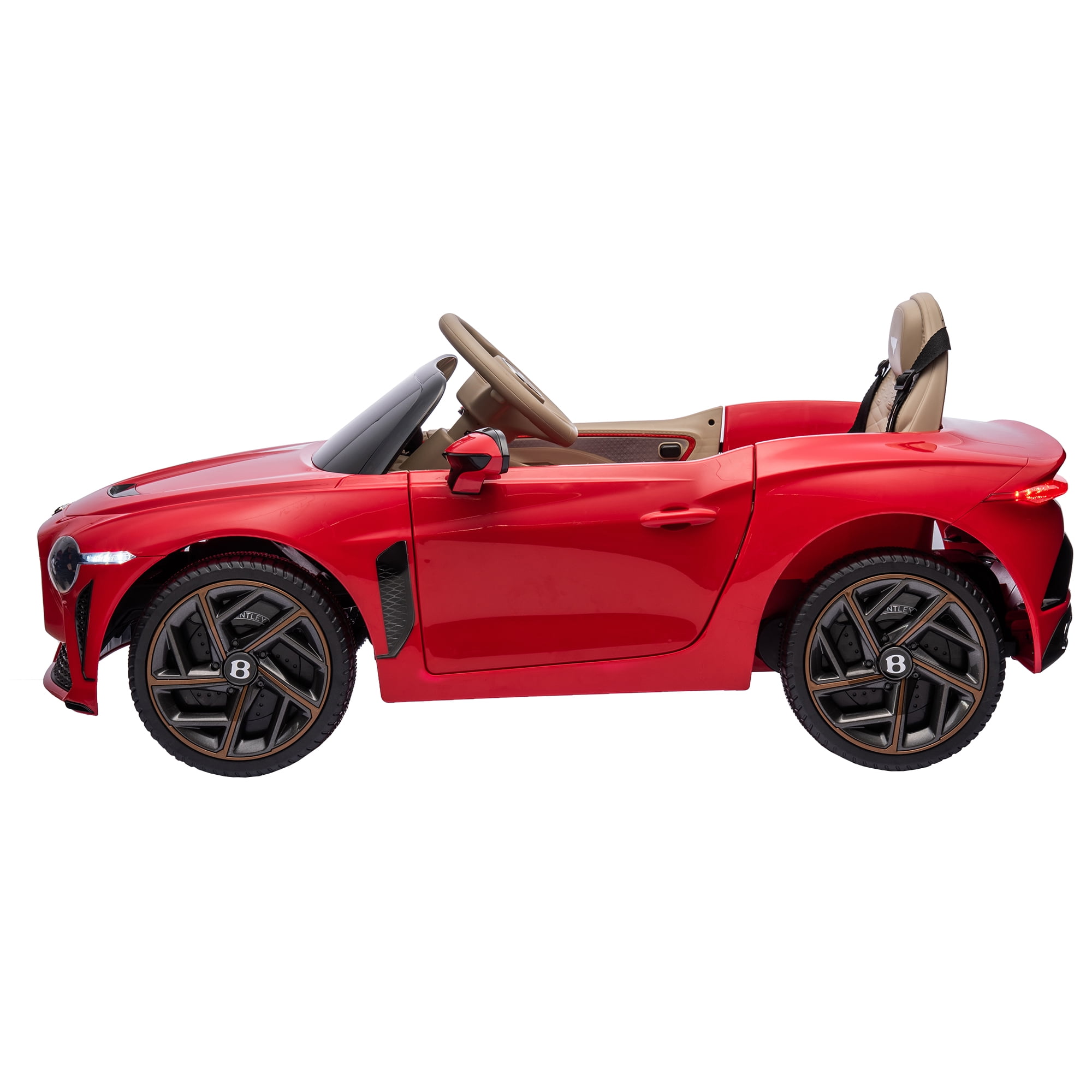 CIPACHO 12 V Licensed Bentley Mulsanne Kids Electric Ride On Cars 4 Wheels Battery Powered Sports Car Toy, Parents Control, Sound System, LED Headlights, Red CIPACHO 12 V Licensed Bentley Mulsanne Kids Electric Ride On Cars 4 Wheels Battery Powered Sports Car Toy, Parents Control, Sound System, LED Headlights, Red