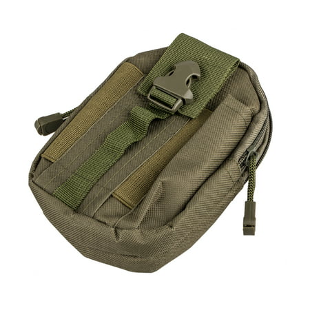 Tactical Molle EDC Pouch, Compact Multipurpose Utility Water-Resistant Gadget Belt Waist Bag with Cell Phone Holster