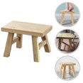 thumbnail image 2 of Comfortable Kids Low Stool Household Retro Kids Step Stool Portable Shoe Changing Stool, 2 of 4