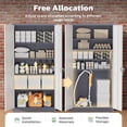 thumbnail image 5 of SOLAURA 72 inches Tall Metal Garage Storage Cabinets, Lockable Steel Storage Cabinet with Doors and Adjustable Shelves for Office, Home, Shops, Garage, Assembly Required, Gray White, 5 of 7