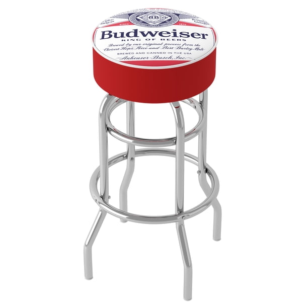 Budweiser Bar Stool 二脚　バドワイザー　バースツール Budweiser Label Gameroom Combo - Table and 2 Bar Stool Set for