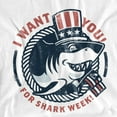 thumbnail image 3 of Shark Week Officially Licensed I Want You Kids T Shirt (2) for Toddler Boys and Girls, White, 3 of 4
