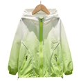 thumbnail image 3 of Mangas de Protección Solar Chaqueta de Protección Uv con Capucha para Niños, Verano Delgado Mediano a Tamaño Grande, 3 of 8