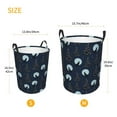 thumbnail image 3 of Gaeub Night Forest Wolf Dirty Clothes Storage Basket, Toy Storage Bin for Storing Clothing, Diapers, Toys-Medium, 3 of 6