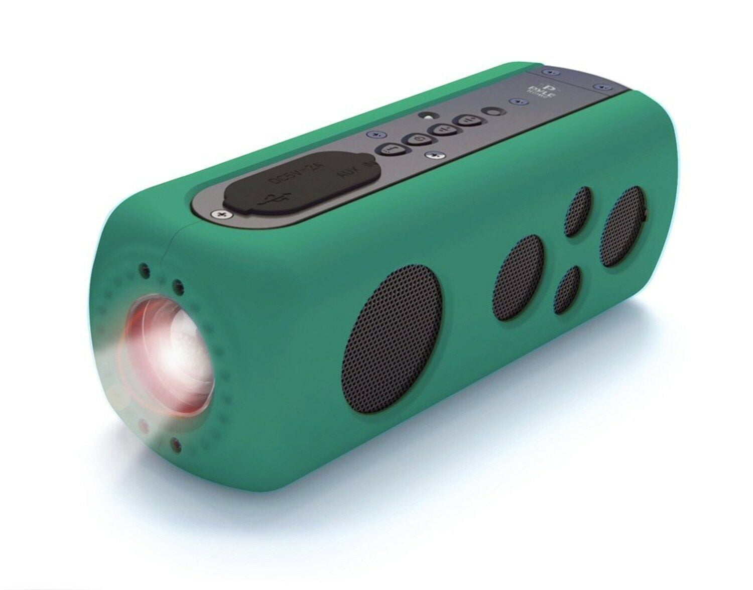 Pyle PWPBT75GN Sound Box Splash 2 Bluetooth Rugged and SplashProof