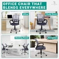 thumbnail image 5 of Ivana Gray Ergonomic Mesh Desk Chair – Adjustable Swivel Office Chair, 5 of 11