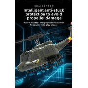 Bell UH-1 RC Helicopter 1/48 Scale - 6CH Brushless Motor, Auto Hover, 3D Stunt, 13min Flight, RTR with Remote