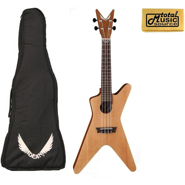 Dean Guitars UKE ML SPR PC Ukulele, Spruce Natural w/Padded Gigbag 