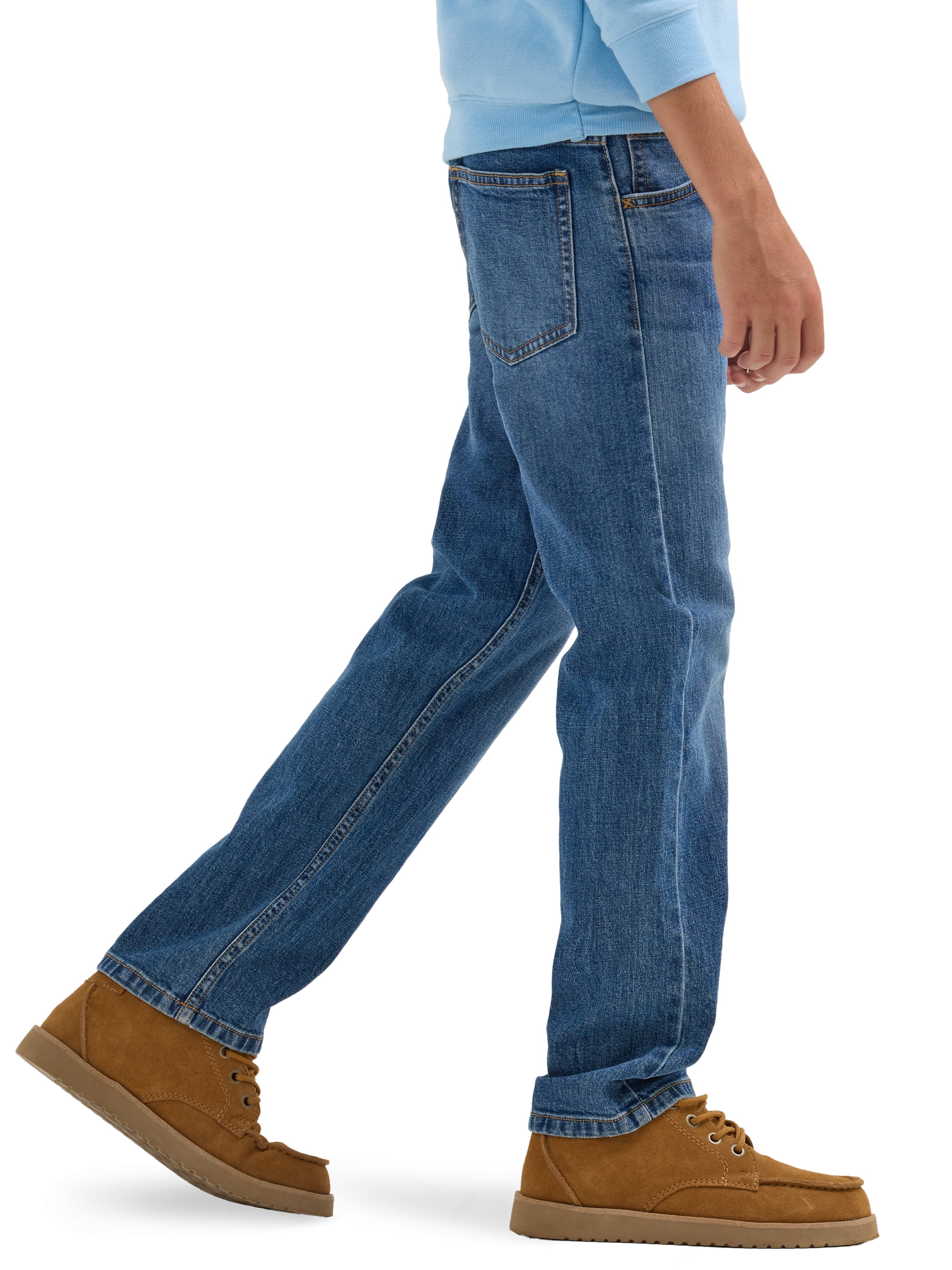 Wrangler Boys' 4-16 & Husky Straight Fit Jeans, Sizes 4-16 & Husky