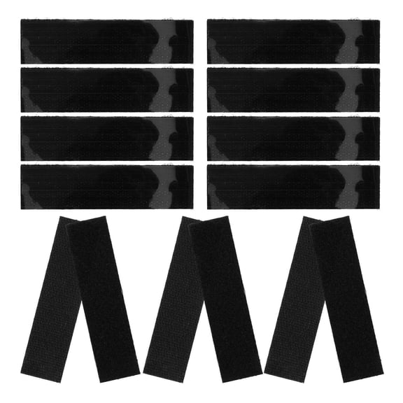 CTIRCHIU Black 25Pcs Self-Adhesive Hook and Tape 100mm for Sewing and Craft Projects