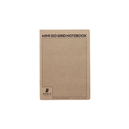 Koala Tools Mini Isometric Grid Notebook 5" X 7" 60 Pp. | Perspective Grid Graph Paper for Interior Design, Industrial, Architectural and 3D Design