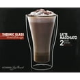 thumbnail image 2 of Luigi Bormioli Thermic 11.5 oz Macchiato Double-Wall Latte Glasses, Set of 2, Clear, 2 of 2