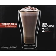 Luigi Bormioli Thermic 11.5 oz Macchiato Double-Wall Latte Glasses, Set of 2, Clear