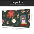 thumbnail image 4 of XMXT Non-Slip Gaming Mouse Pad, Christmas Snowflake Globe Print Mousepad Computer Keyboard Mats Desk Pads Office Decor Accessories, 15.8"x29.5", 4 of 8