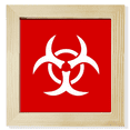 thumbnail image 1 of La infección la plaza roja marca de advertencia Pantalla de escritorio de pared de fotograma cuadrado, 1 of 4