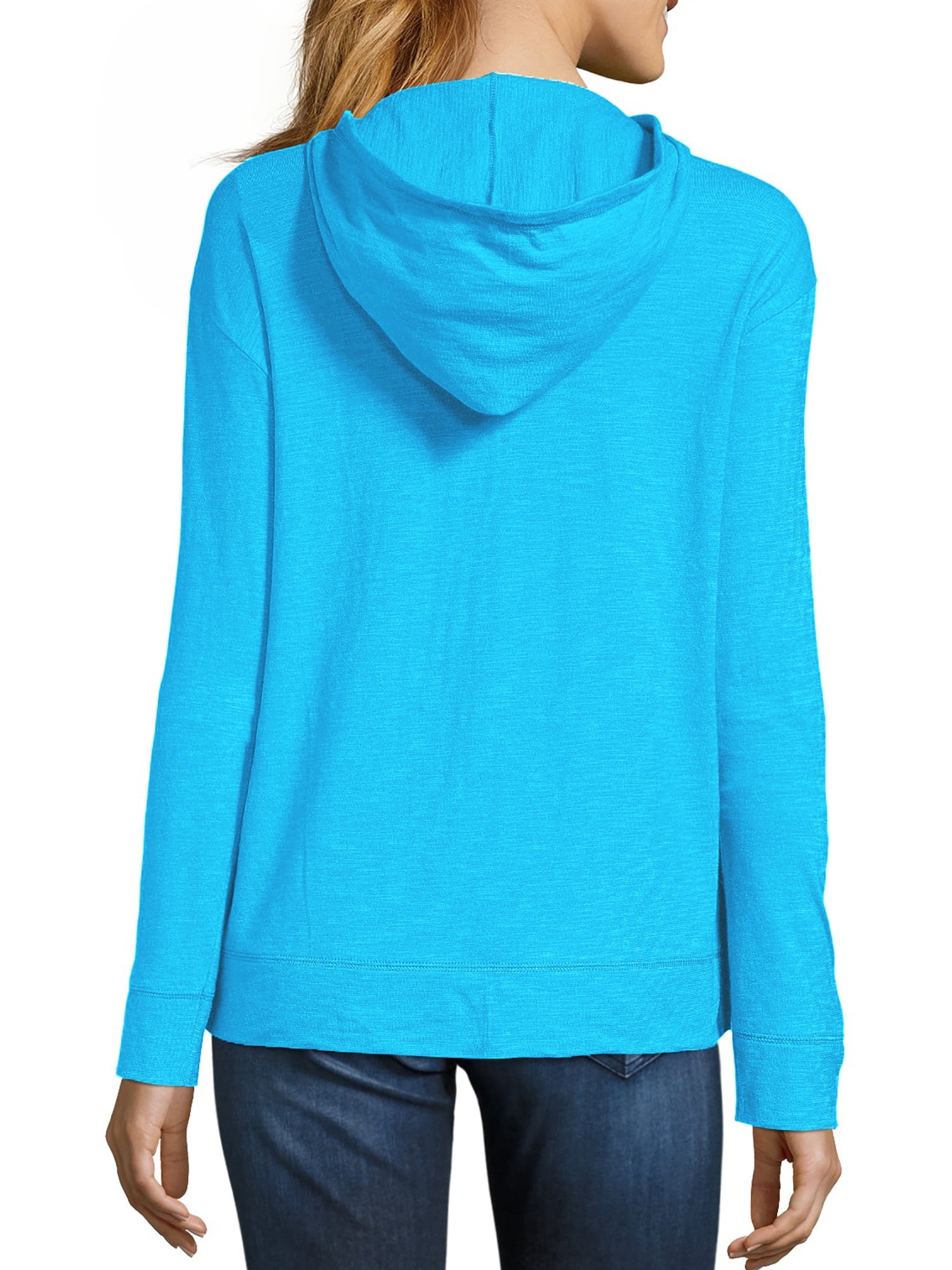 hanes slub jersey hoodie