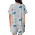 thumbnail image 3 of Xecao Turtles And Shells print Swimsuit for women, Summer-ready, sporty style.Quick-dry fabric. Many sizes & colors., 3 of 9