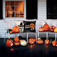 thumbnail image 3 of Halloween Decorations Throw Pillow Covers Set of 4 Happy Halloween Pillow Case Black & Orange for Cushion Sofa Bed Outdoor Decor, 16 x 16 Inches, 3 of 5