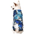 thumbnail image 5 of Uemuo Blue and White Butterflies for Winter Dog Hoodie Sweatshirts with Pockets Warm Dog Clothes for Small Dogs Chihuahua-X-Small, 5 of 8