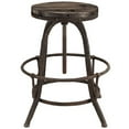 thumbnail image 3 of Hawthorne Collections Adjustable Bar Stool in Brown, 3 of 4