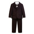 thumbnail image 6 of ZACPNCV Boy's Slim Fit Formal Suits 5 Piece Outfit for Ring Bearers Kids Dress Toddler Boy Tuxedo Homecoming Suits for Boys Burgundy 13-14 Years, 6 of 9