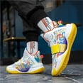 thumbnail image 5 of Novetra Men's Basketball Shoes Breathable Anti Slip Wear Resistant Super Light Sneakers Outdoor Cushioning Workout Fashion Running - YELLOW_11, 5 of 5