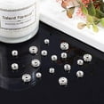 thumbnail image 5 of 40pcs 4 Sizes Disc Spacer Beads 316 Stainless Steel with Clear Crystal Rhinestone Beads Flat Round Bead Spacer for Jewelry Making Findings, 5 of 9