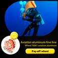 thumbnail image 4 of Mantenga el carrete de buceo de buceo Reel portátil Color sólido Poliéster Reeles Pesca de Freeado Accesorios submarinos con gancho de doble extremo Beige Pink 30m seitruly OD003289-15, 4 of 7