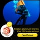 thumbnail image 4 of Mantenga el carrete de buceo de buceo Reel portátil Color sólido Poliéster Reeles Pesca de Freeado Accesorios submarinos con gancho de doble extremo Beige Pink 30m Speravity OD003289-15, 4 of 7