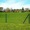 thumbnail image 2 of vidaXL Fence Garden Barrier Fence Metal Fence Wire Mesh Fencing Steel Green, 2 of 11